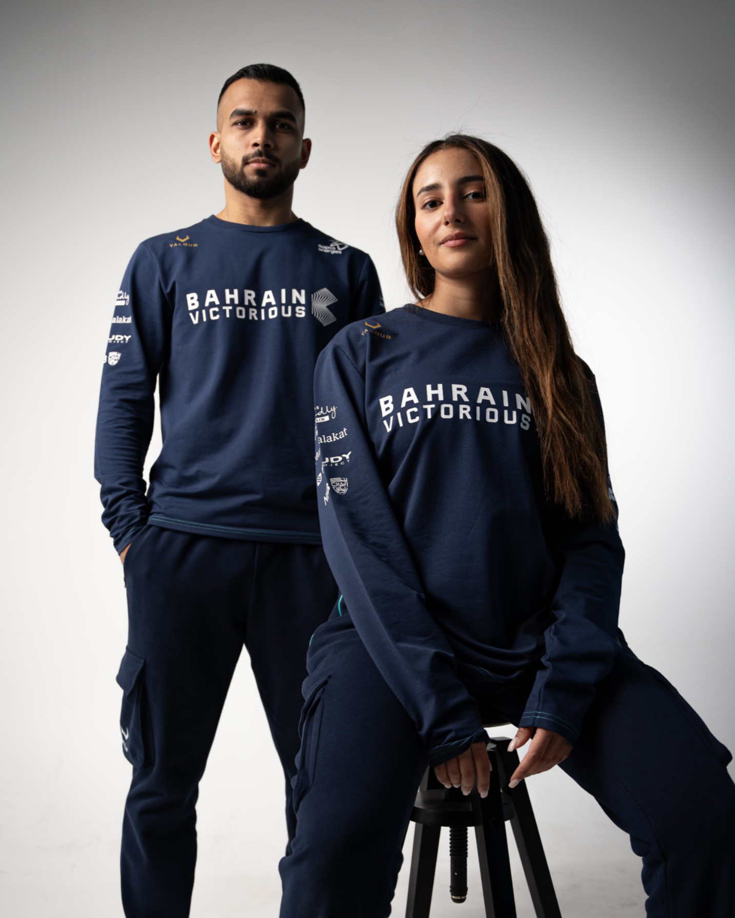 Bahrain VICTORIOUS Official Long Sleeve Top - Navy Blue