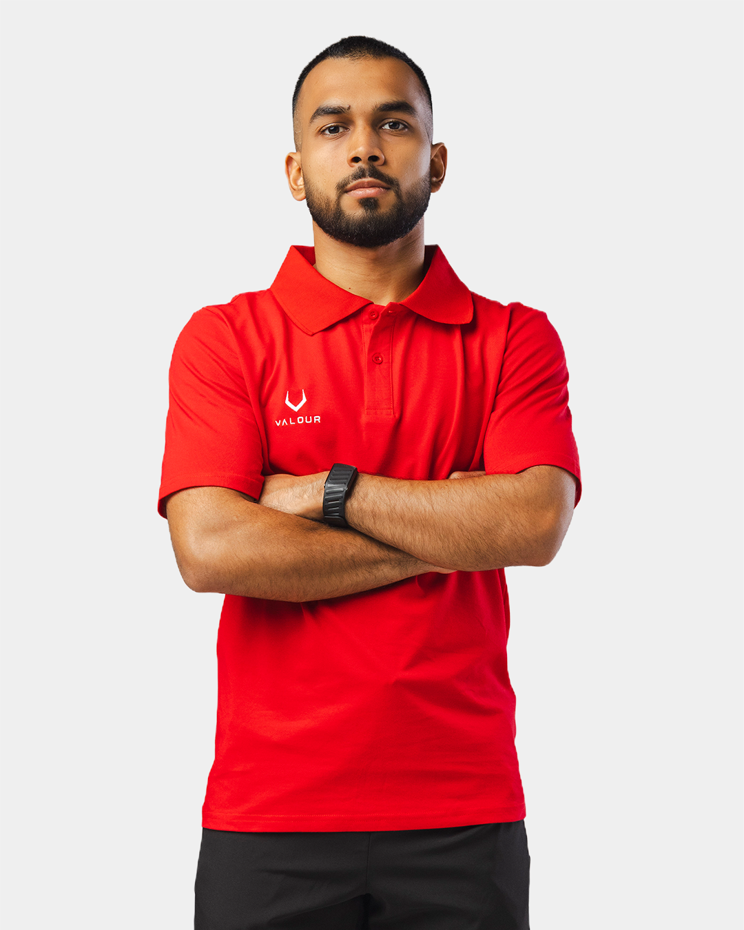 Prestige Polo Top - Fiery Red