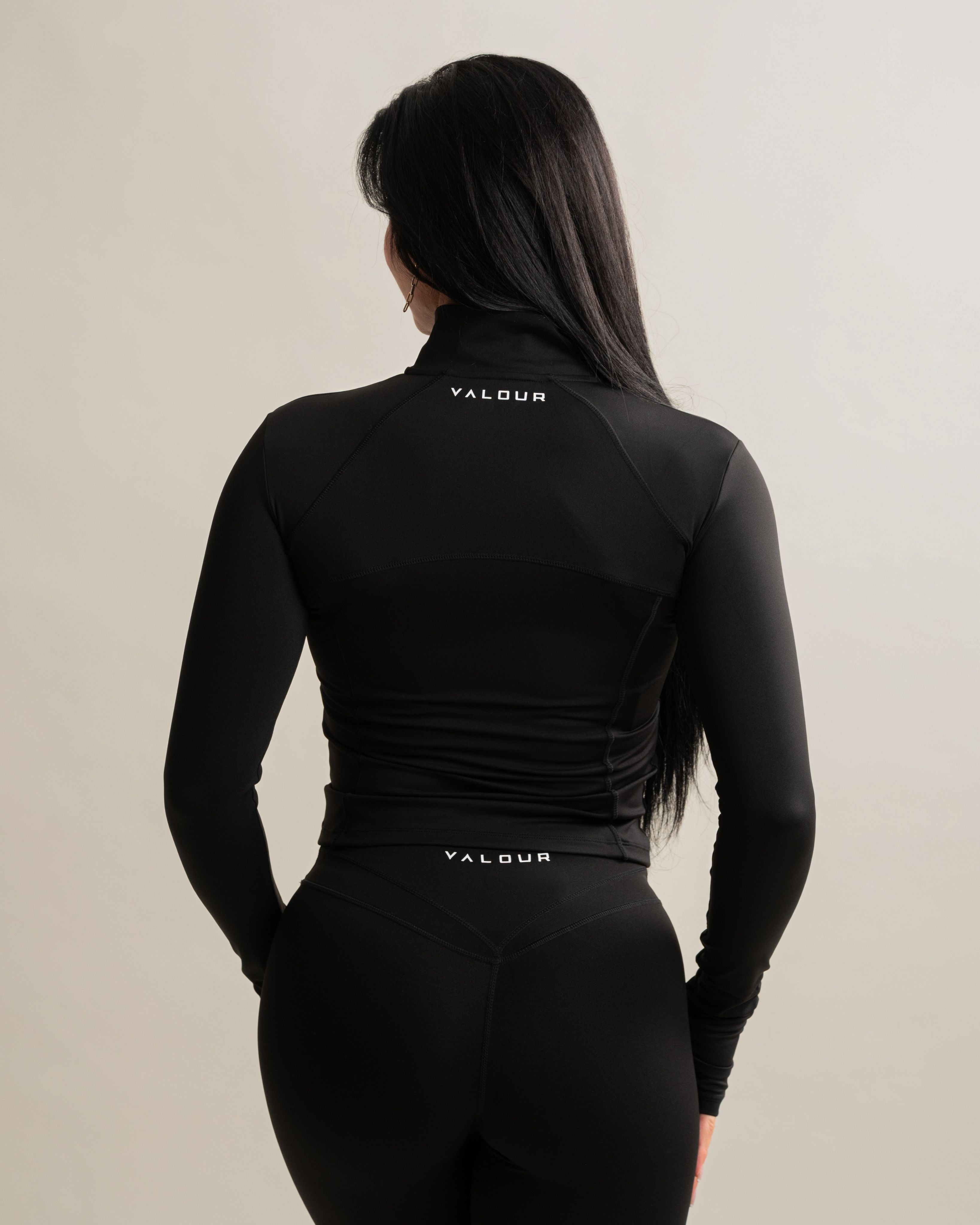 Sculpt Zip Up Jacket - Noir