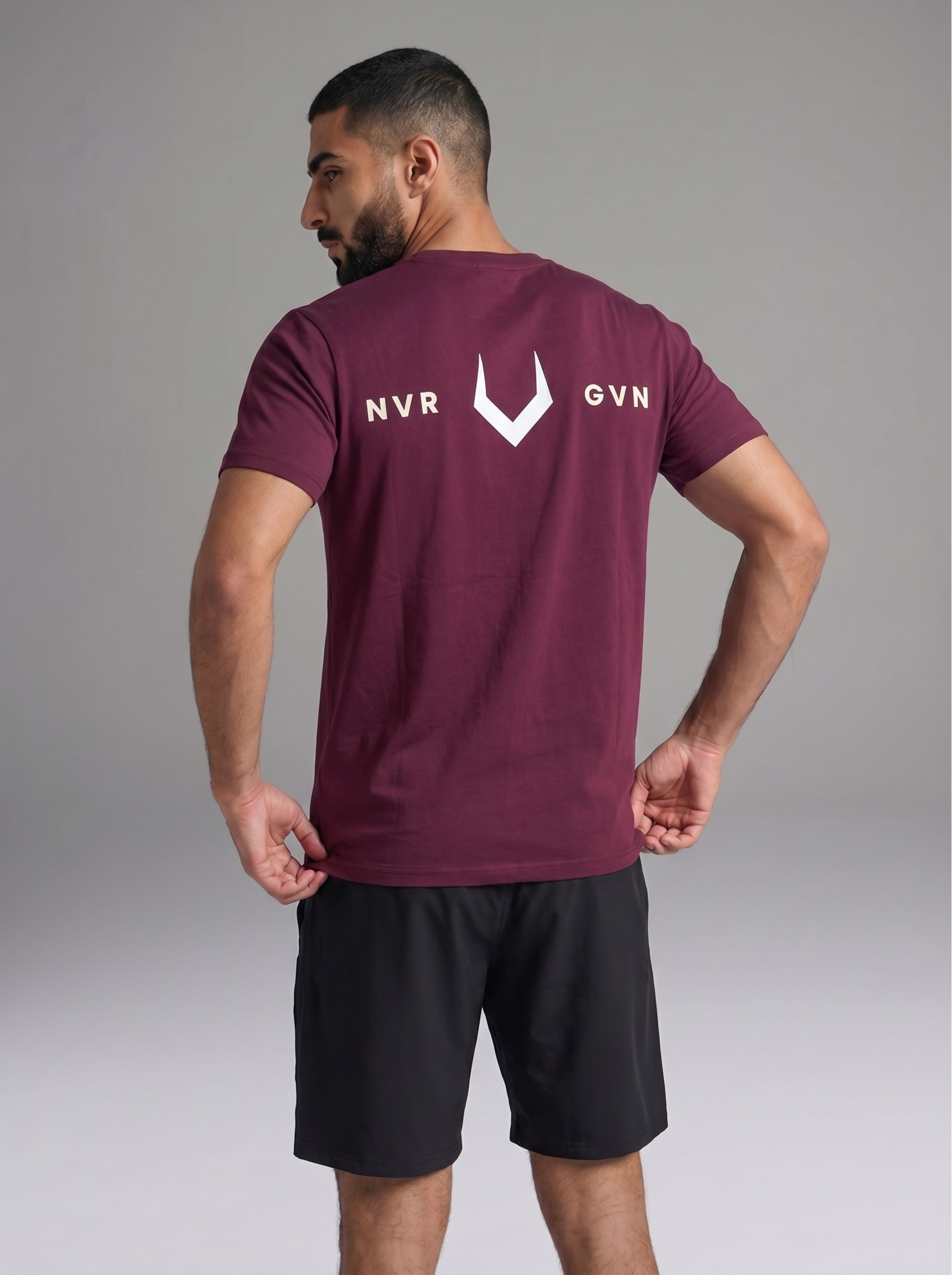 Glory Round Neck T-Shirt - Maroon