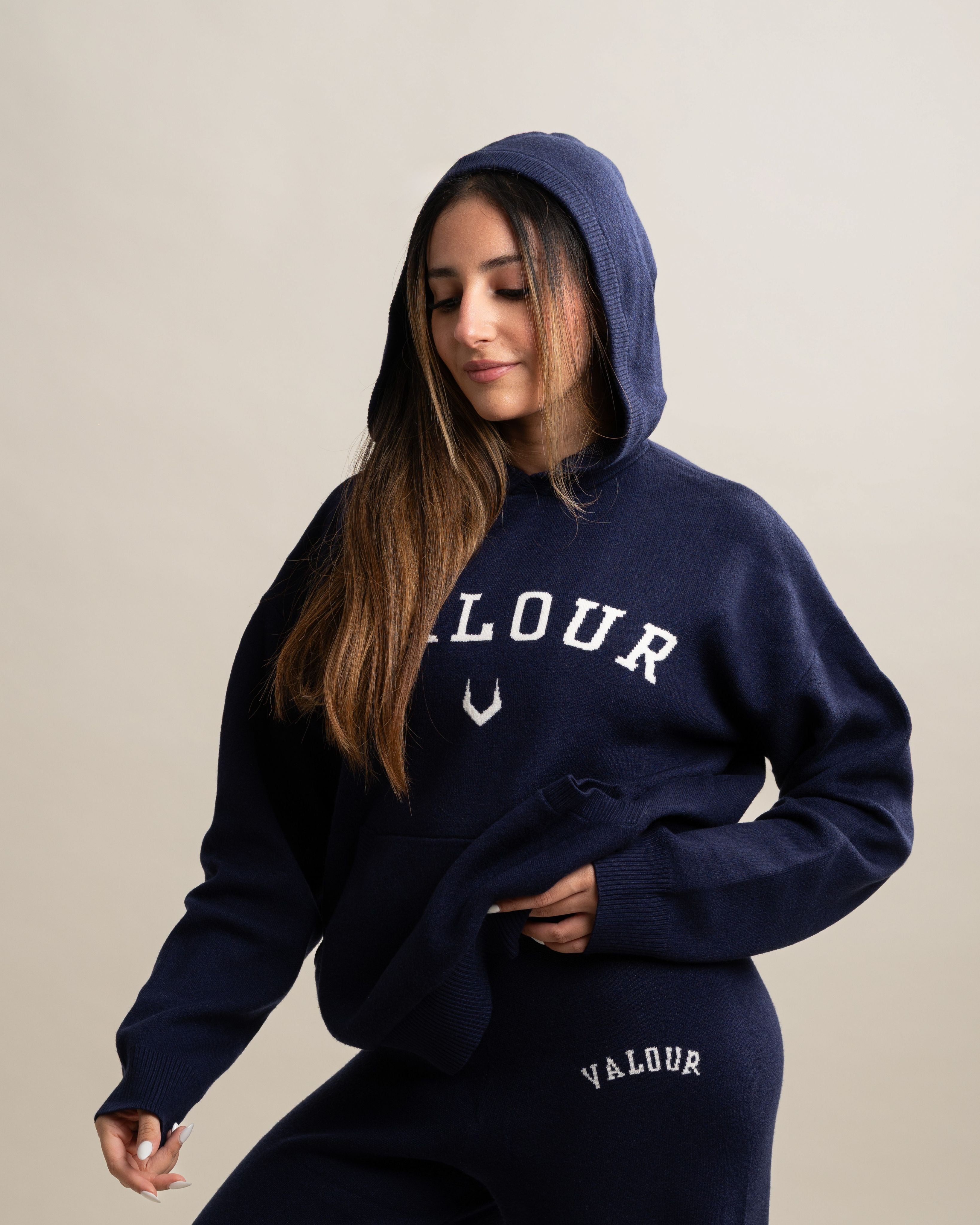 Serene Knit Hoodie - Eclipse