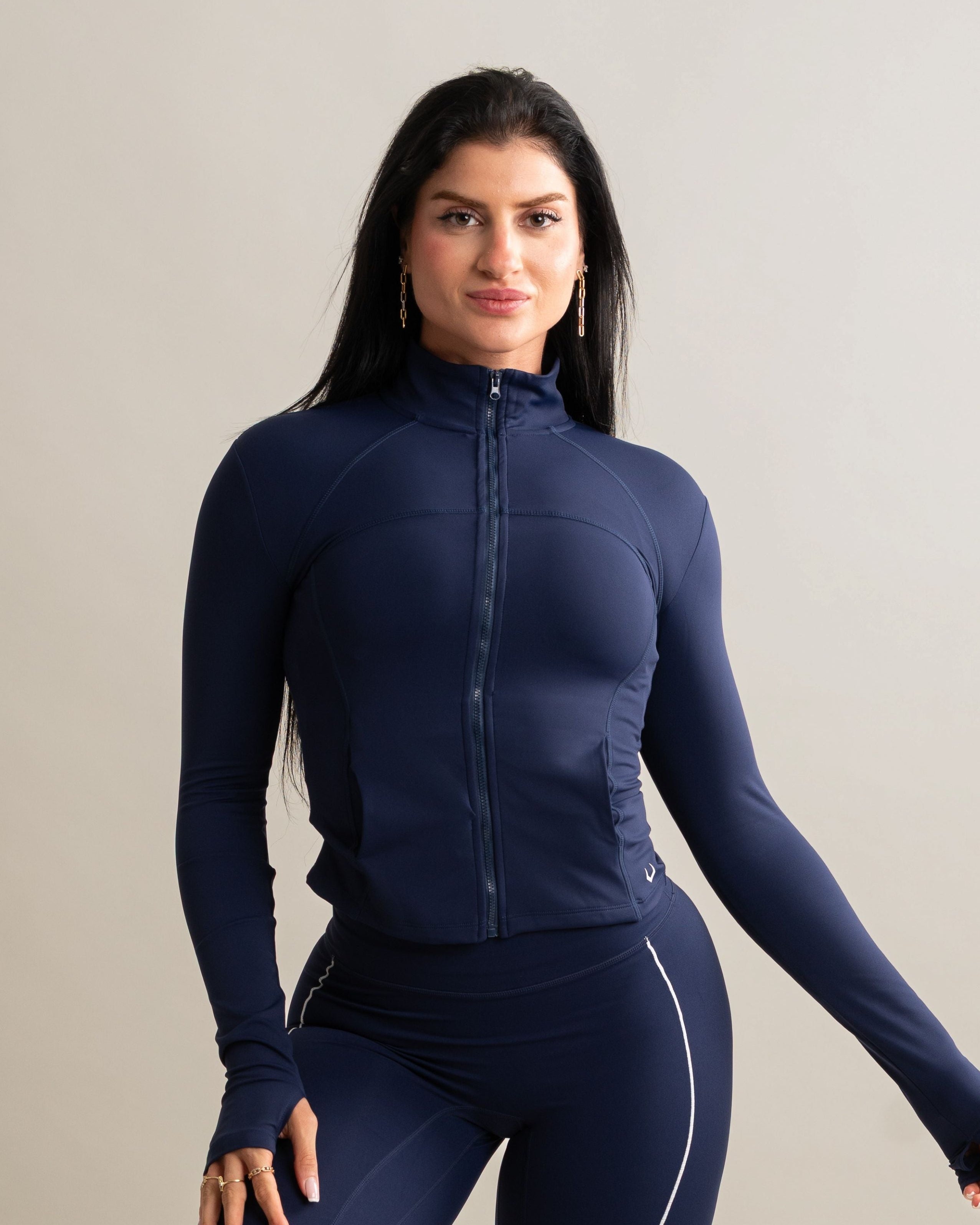 Sculpt Zip Up Jacket - Eclipse