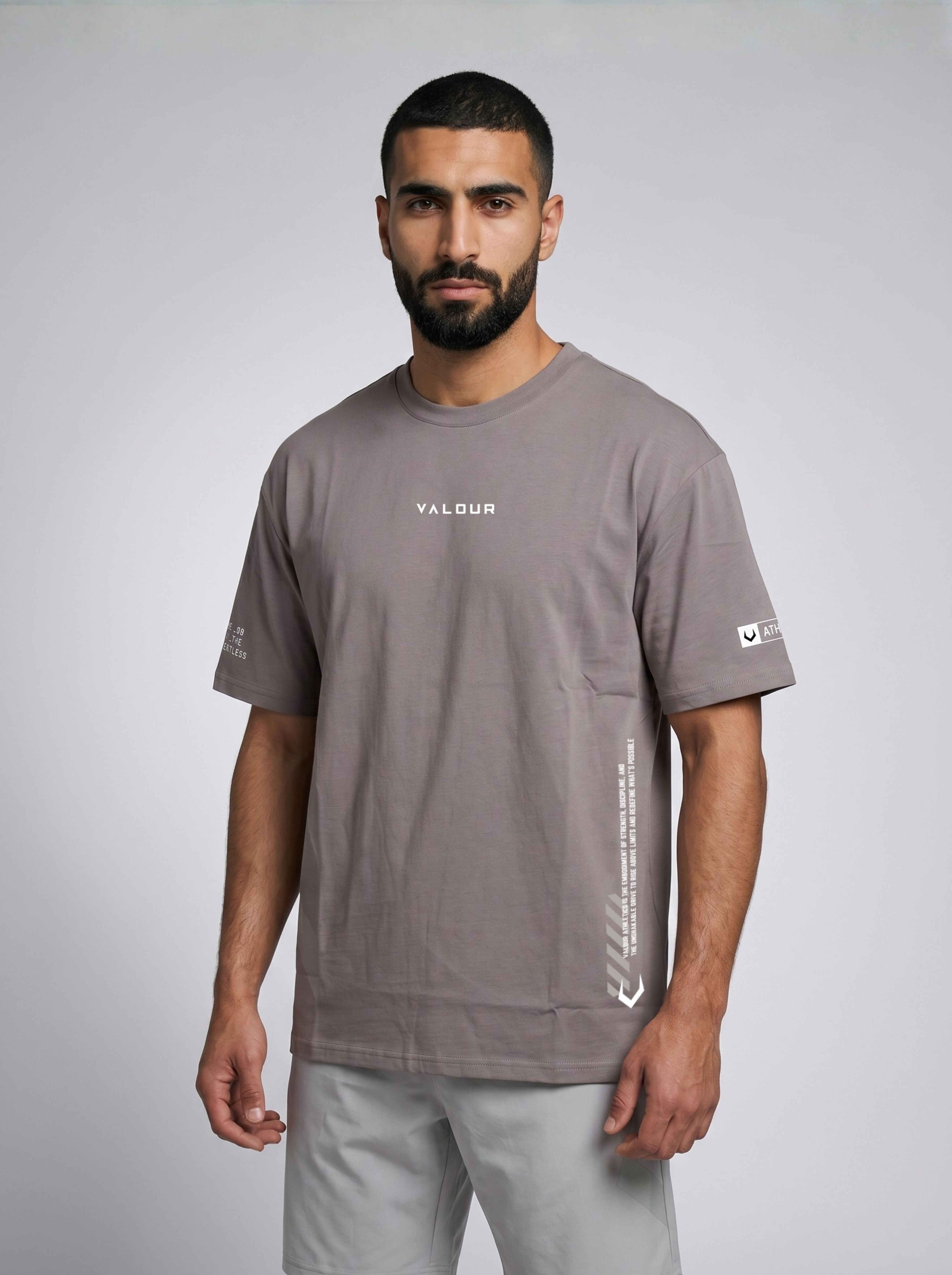 Relentless Round Neck T-Shirt - Grey