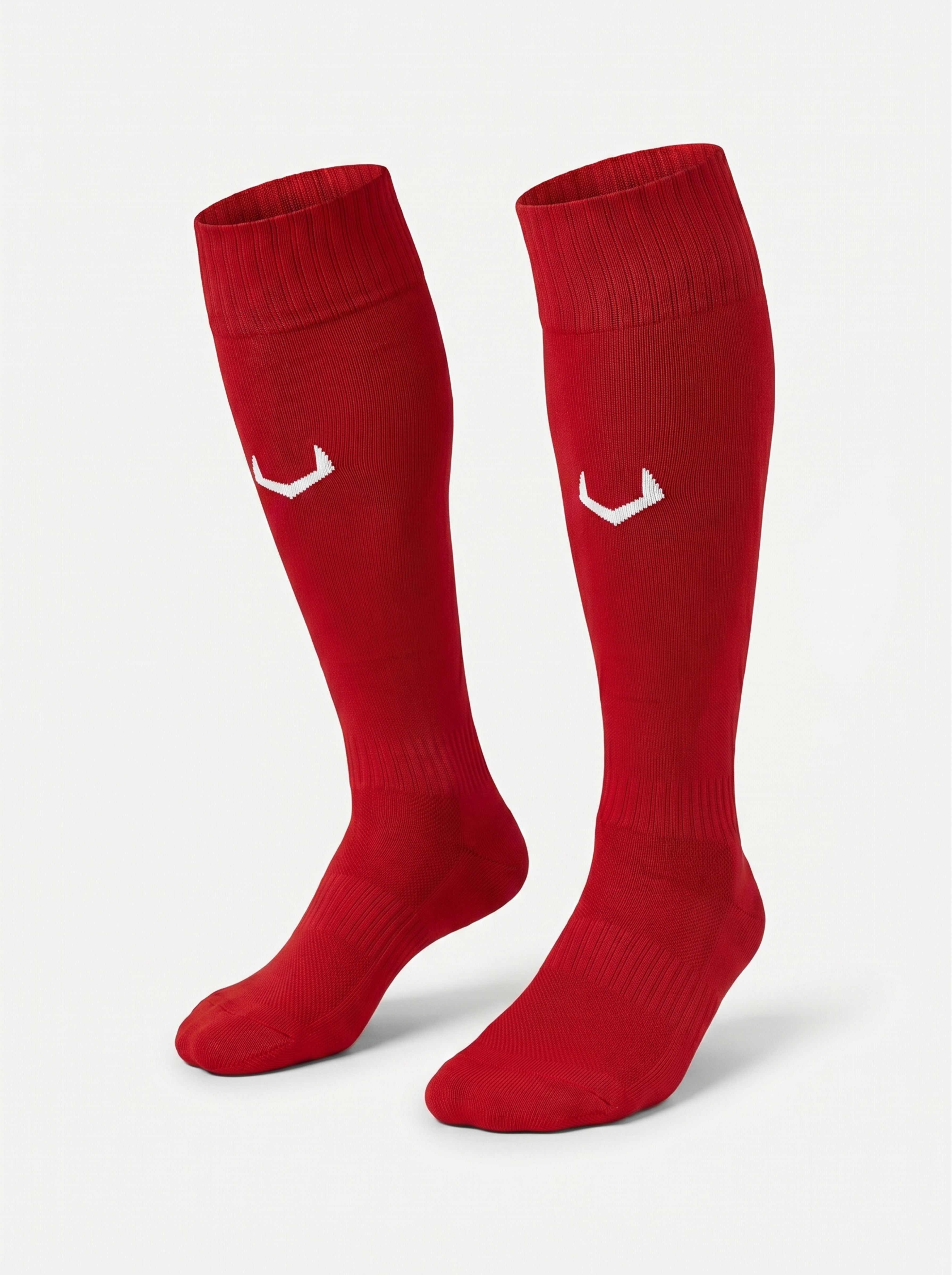 Stride Knee High Socks - Red