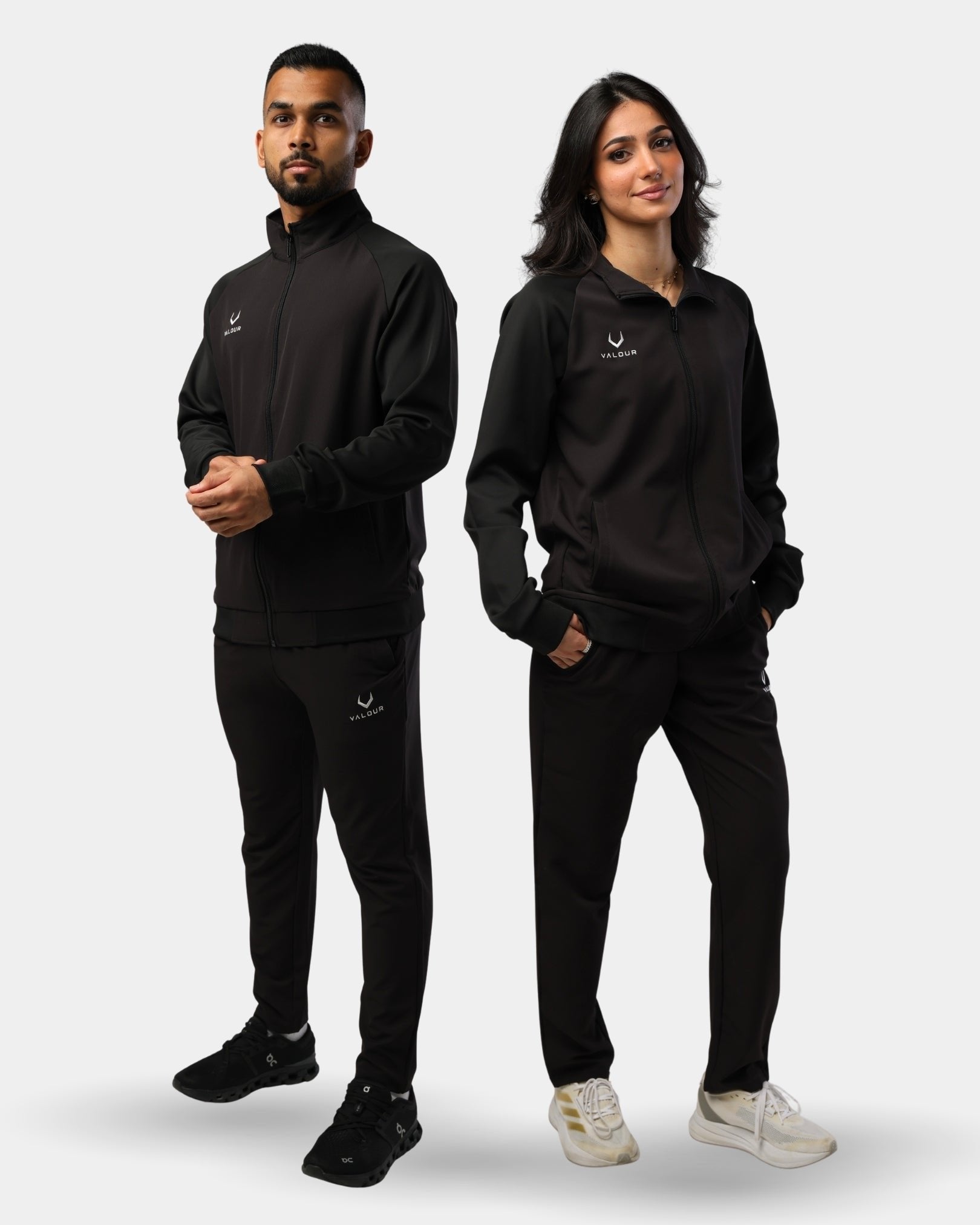 Aura Light Weight Tracksuit Set - Black