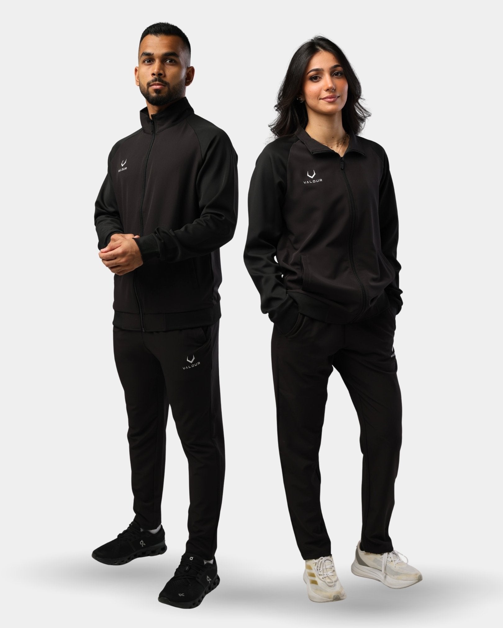 Aura Light Weight Tracksuit Set - Black
