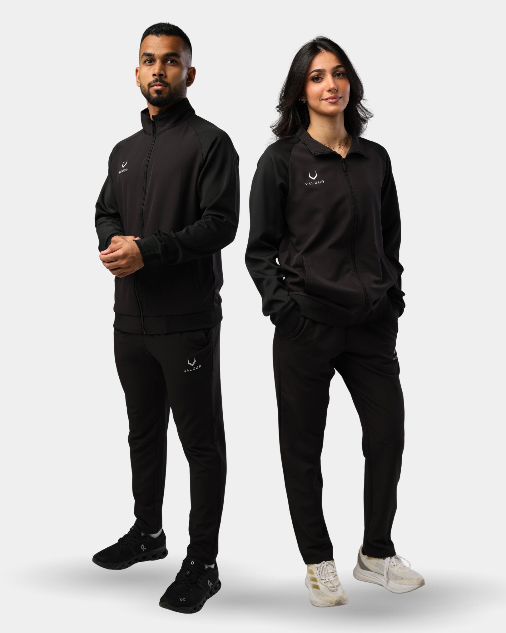 Aura Light Weight Tracksuit Set - Black