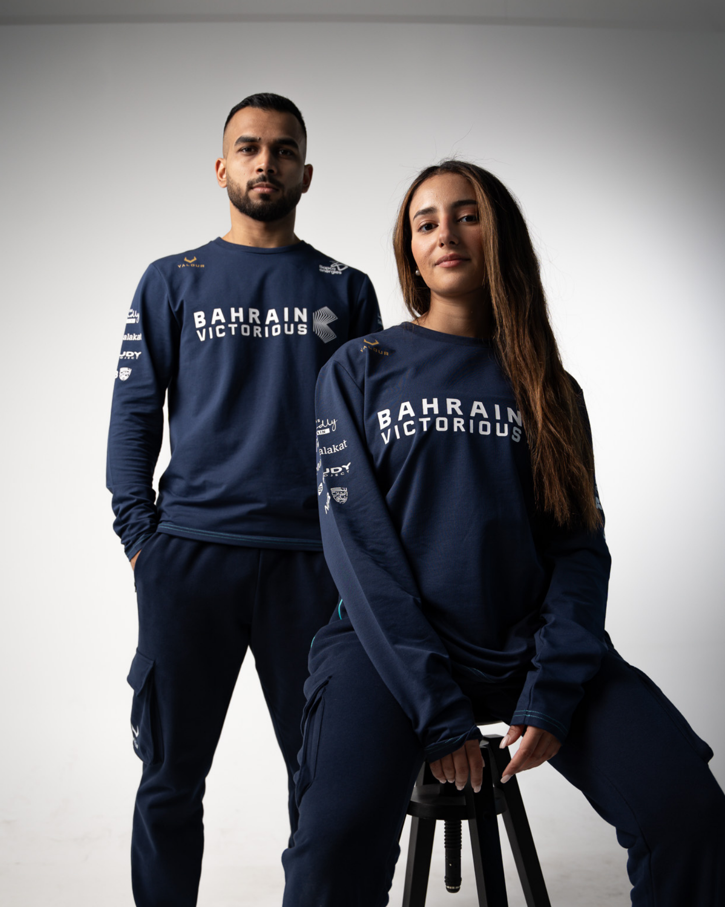 Bahrain VICTORIOUS Official Long Sleeve Top - Navy Blue