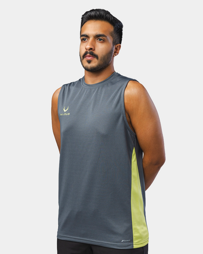Sports Sleeveless Jersey - Finesse - Characol