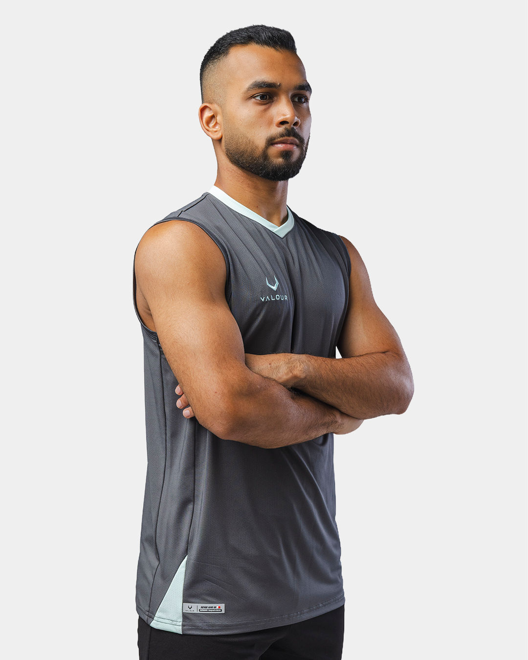 Sports Sleeveless Jersey - Core - Characol