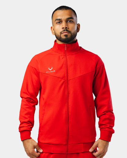 Ascend Tracksuit Jacket - Fiery Red