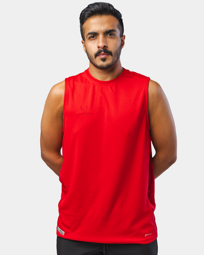 Sports Sleeveless Jersey - Finesse - Red