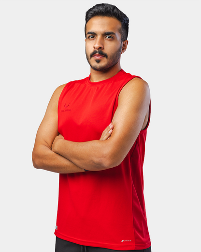 Sports Sleeveless Jersey - Finesse - Red