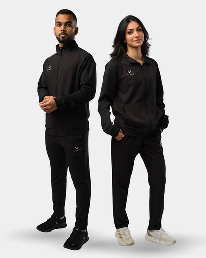 Aura Light Weight Tracksuit Set - Black