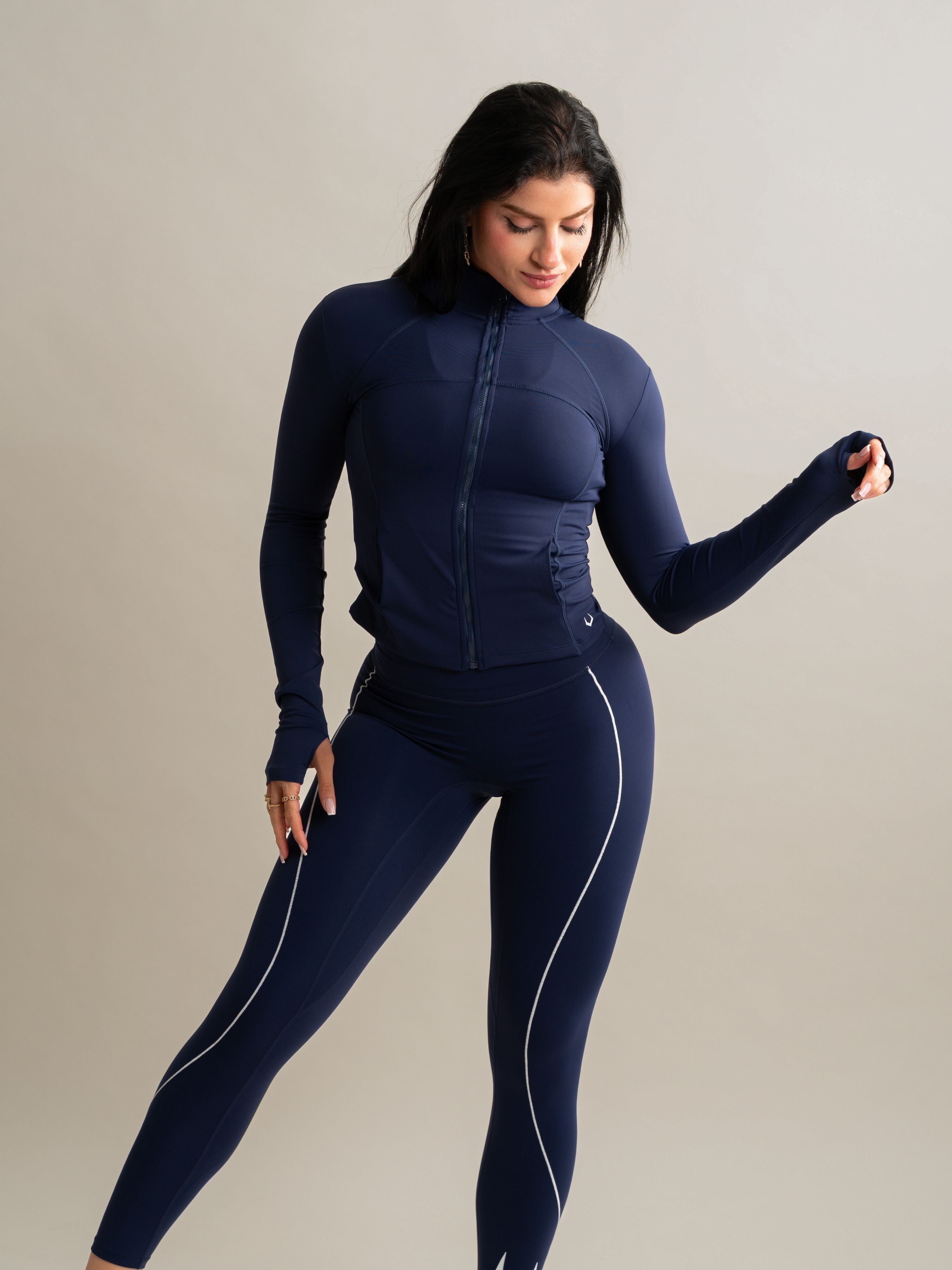 Sculpt Zip Up Jacket - Eclipse