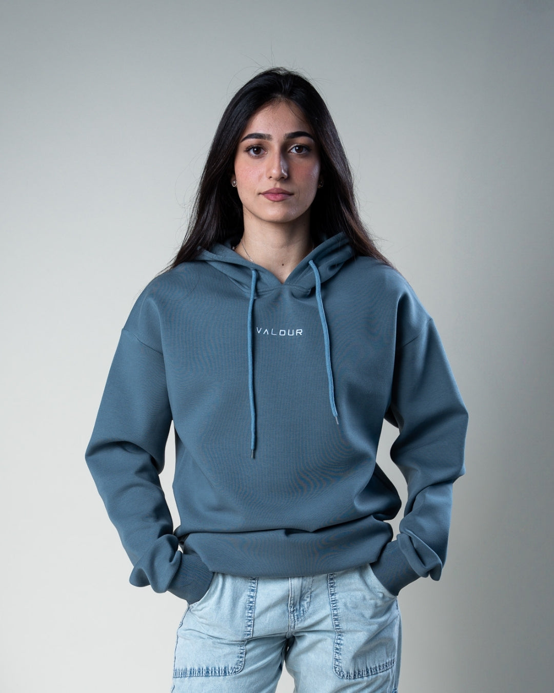 Aether Unisex Hoodie - Steel Blue