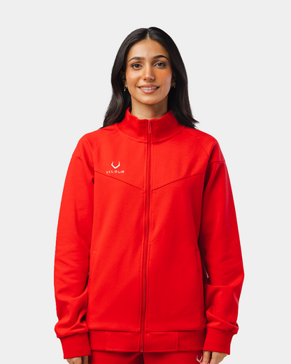Ascend Tracksuit Jacket - Fiery Red