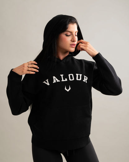 Serene Knit Hoodie - Noir