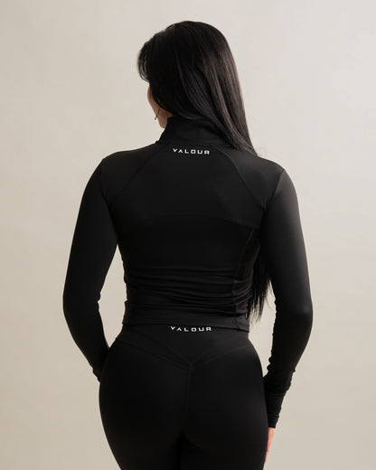 Sculpt Zip Up Jacket - Noir