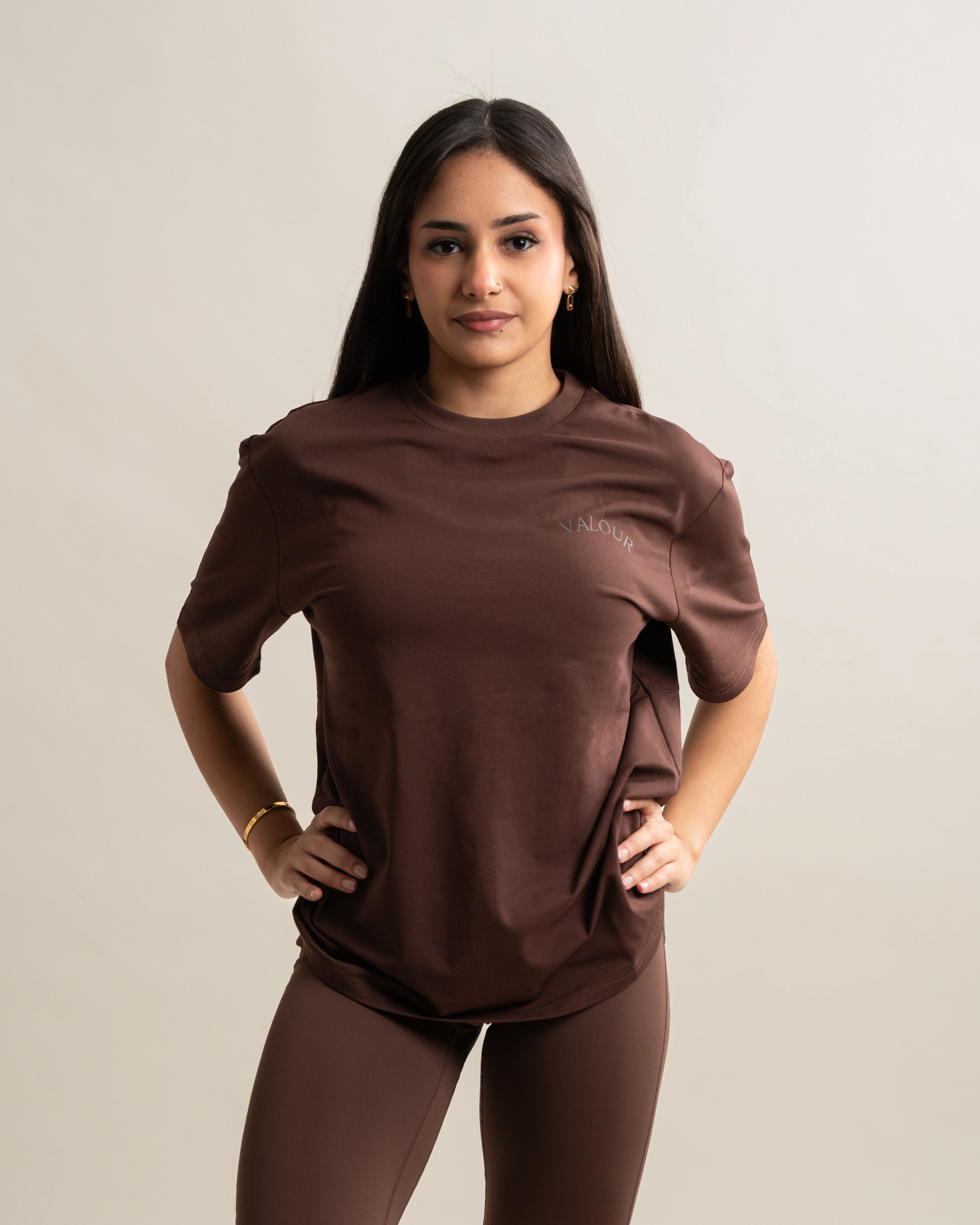 Oversized Essential Comfort Tee - Cocoa
