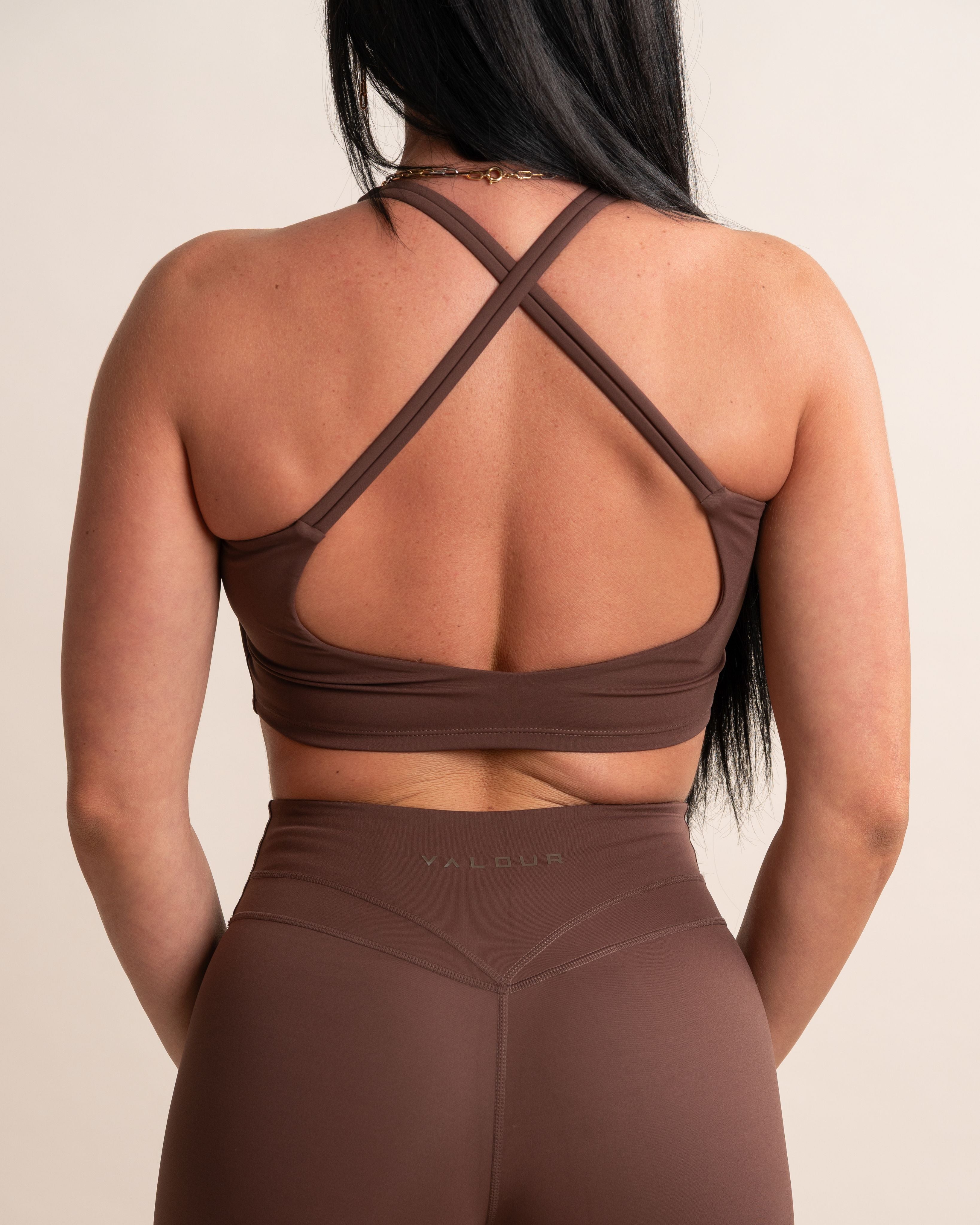 Meraki Contour Sports Bra - Cocoa