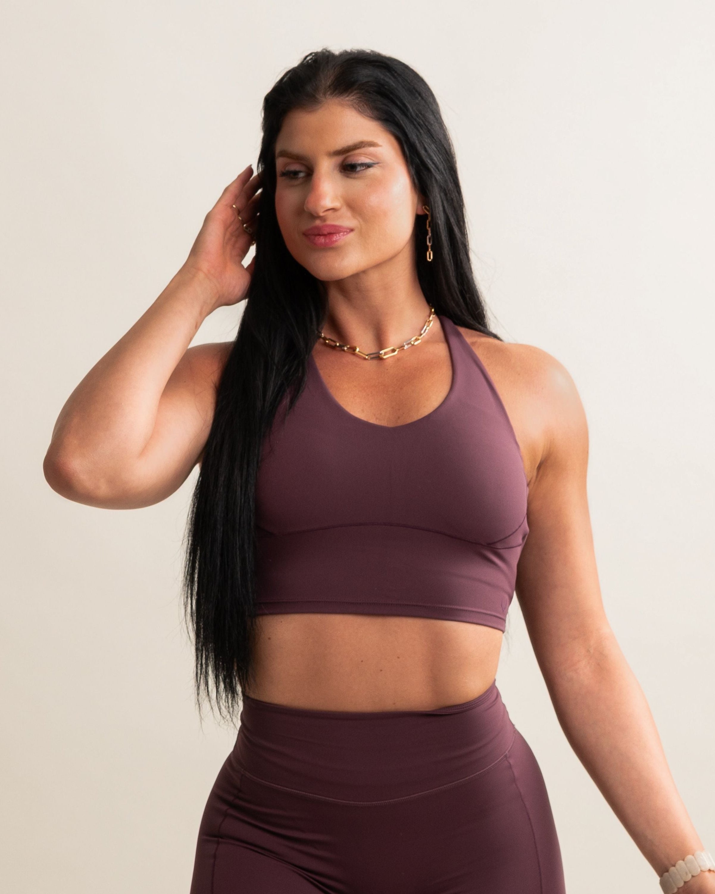 Meraki Contour Sports Bra - Fig