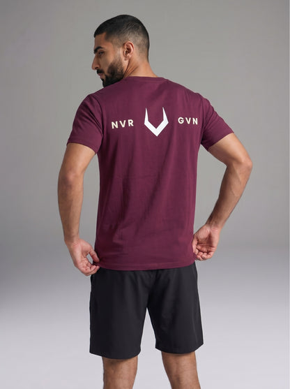 Glory Round Neck T-Shirt - Maroon