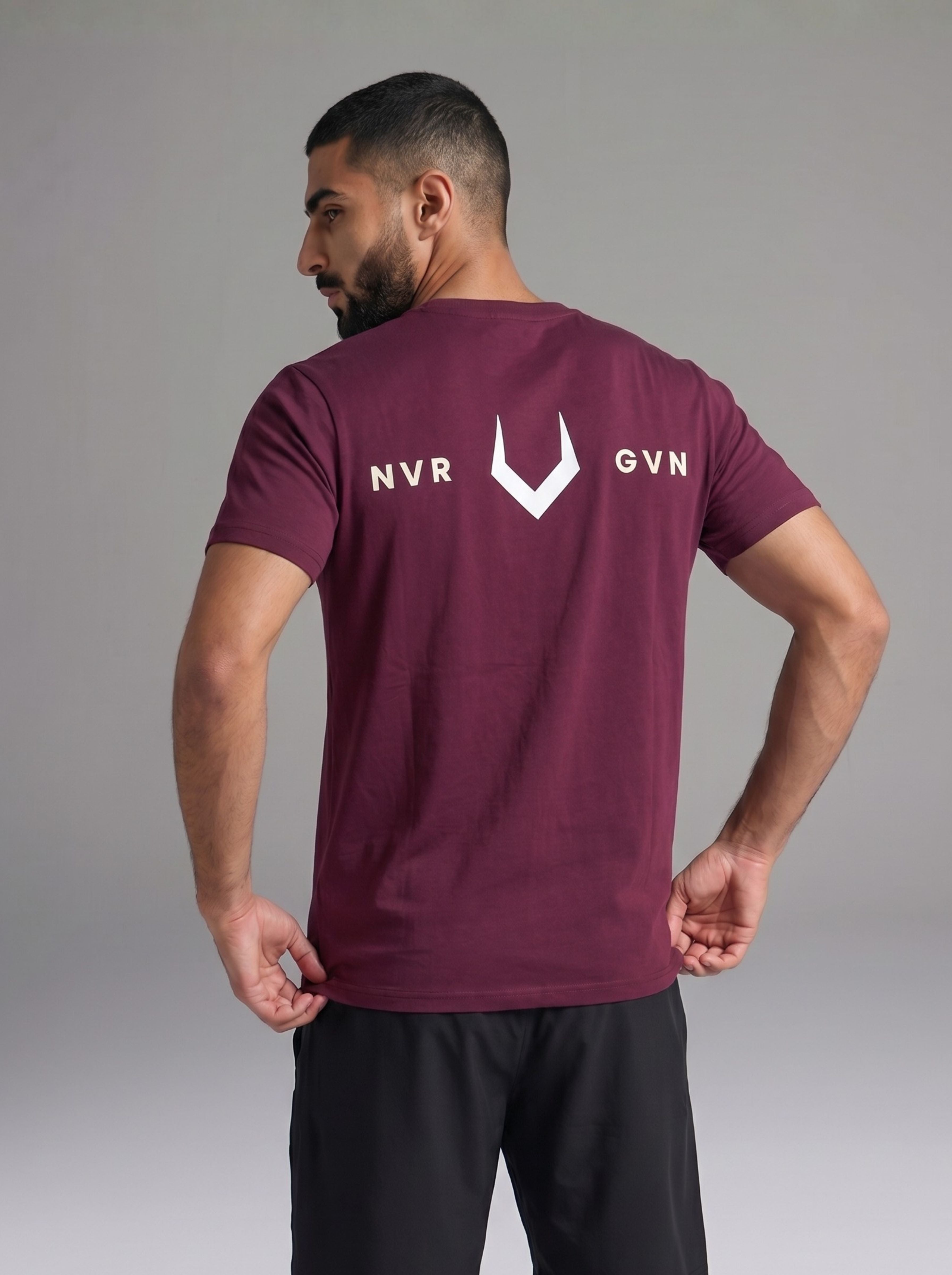 Glory Round Neck T-Shirt - Maroon