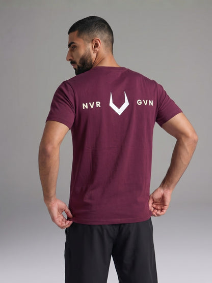 Glory Round Neck T-Shirt - Maroon