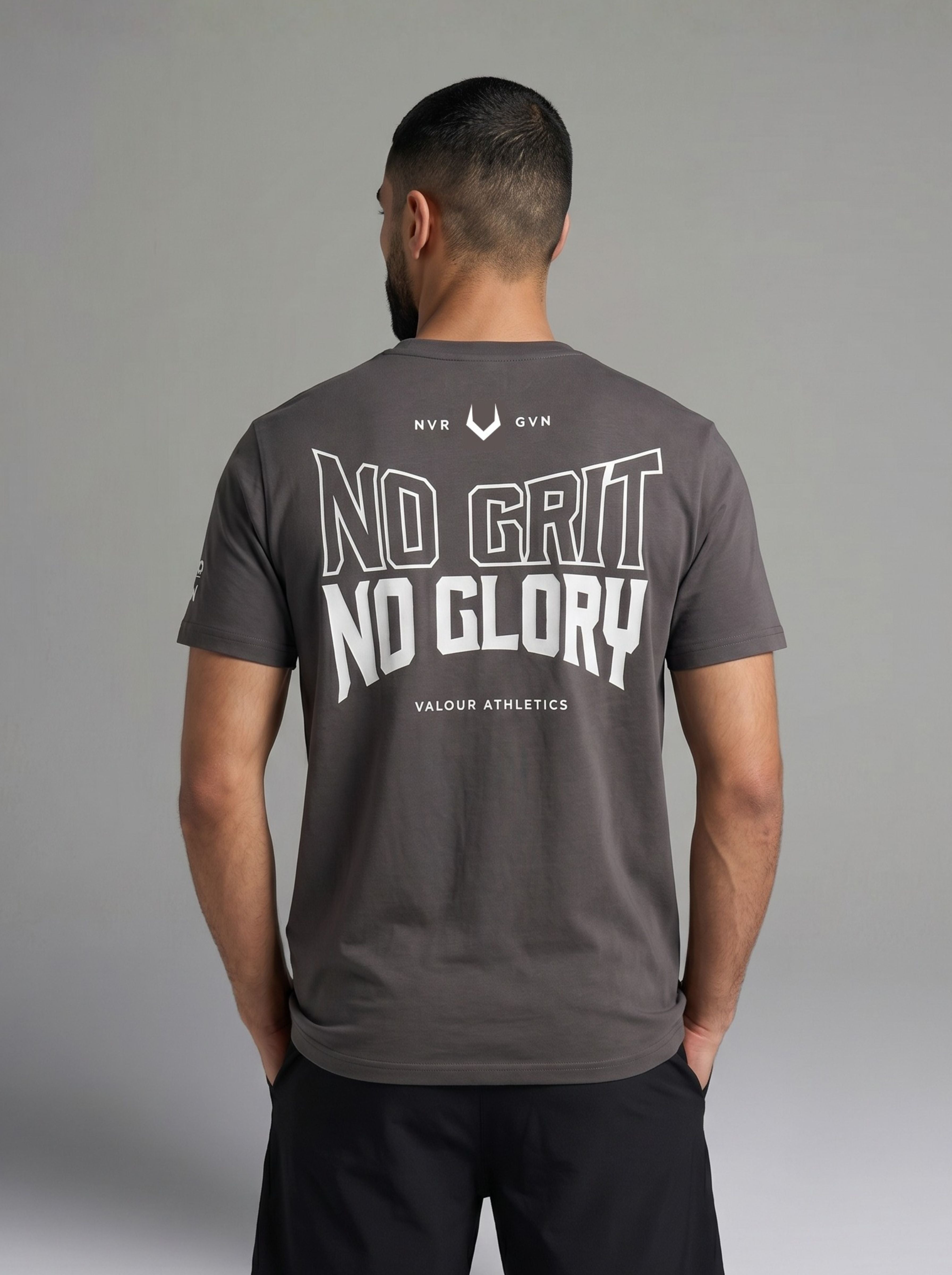 Glory Round Neck T-Shirt - Grey