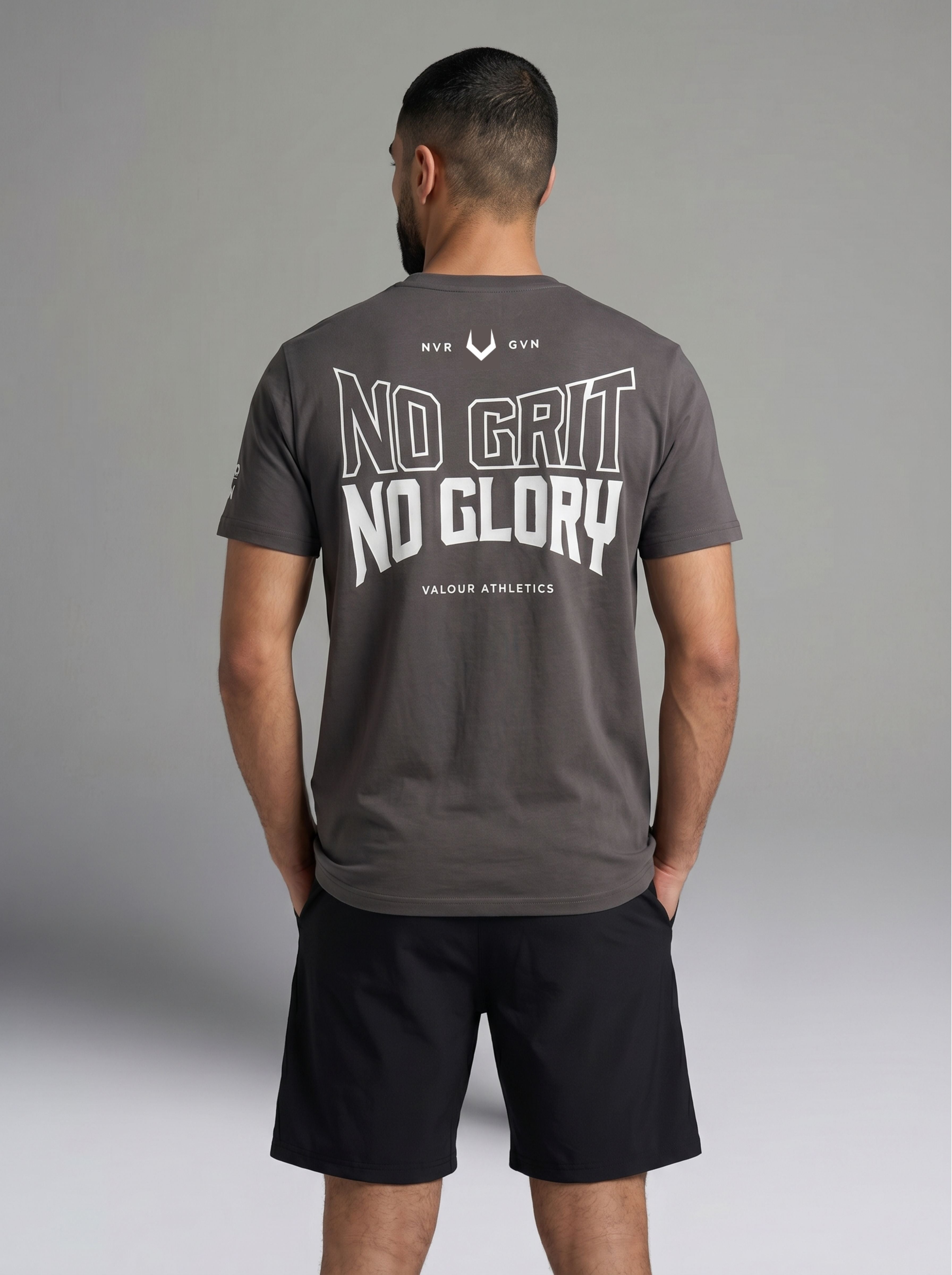 Glory Round Neck T-Shirt - Grey