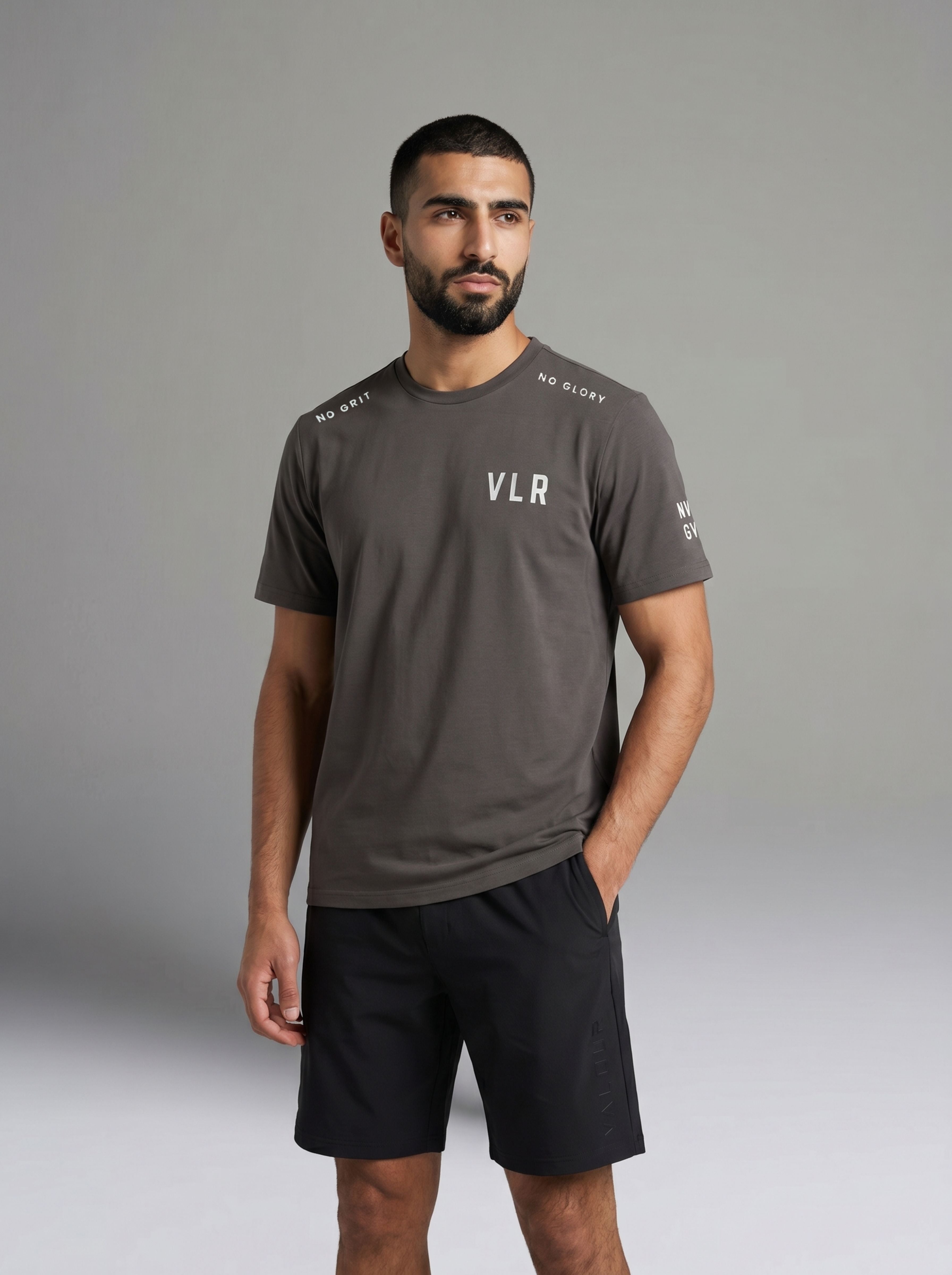 Glory Round Neck T-Shirt - Grey