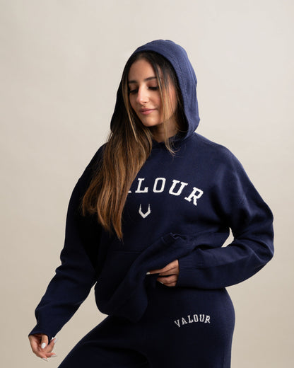 Serene Knit Hoodie - Eclipse