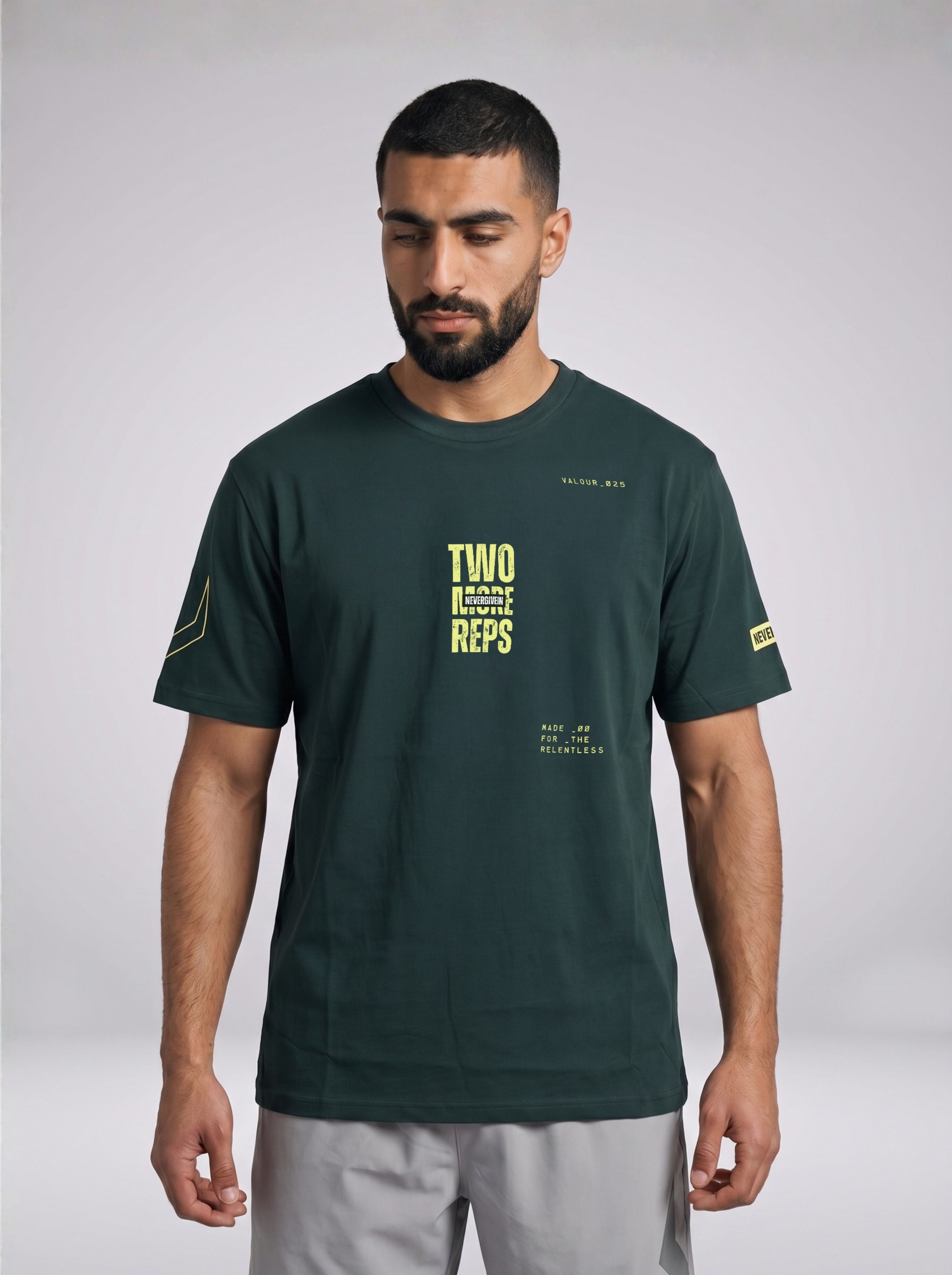 2MR Round Neck T-Shirt - Green/Yellow
