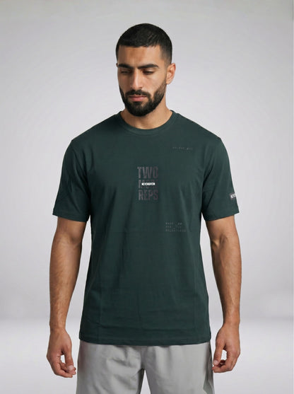 2MR Round Neck T-Shirt - Green/Black
