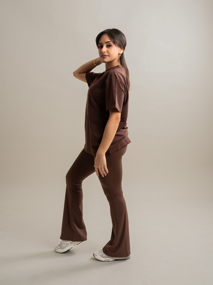 Oversized Essential Comfort Tee - Cocoa