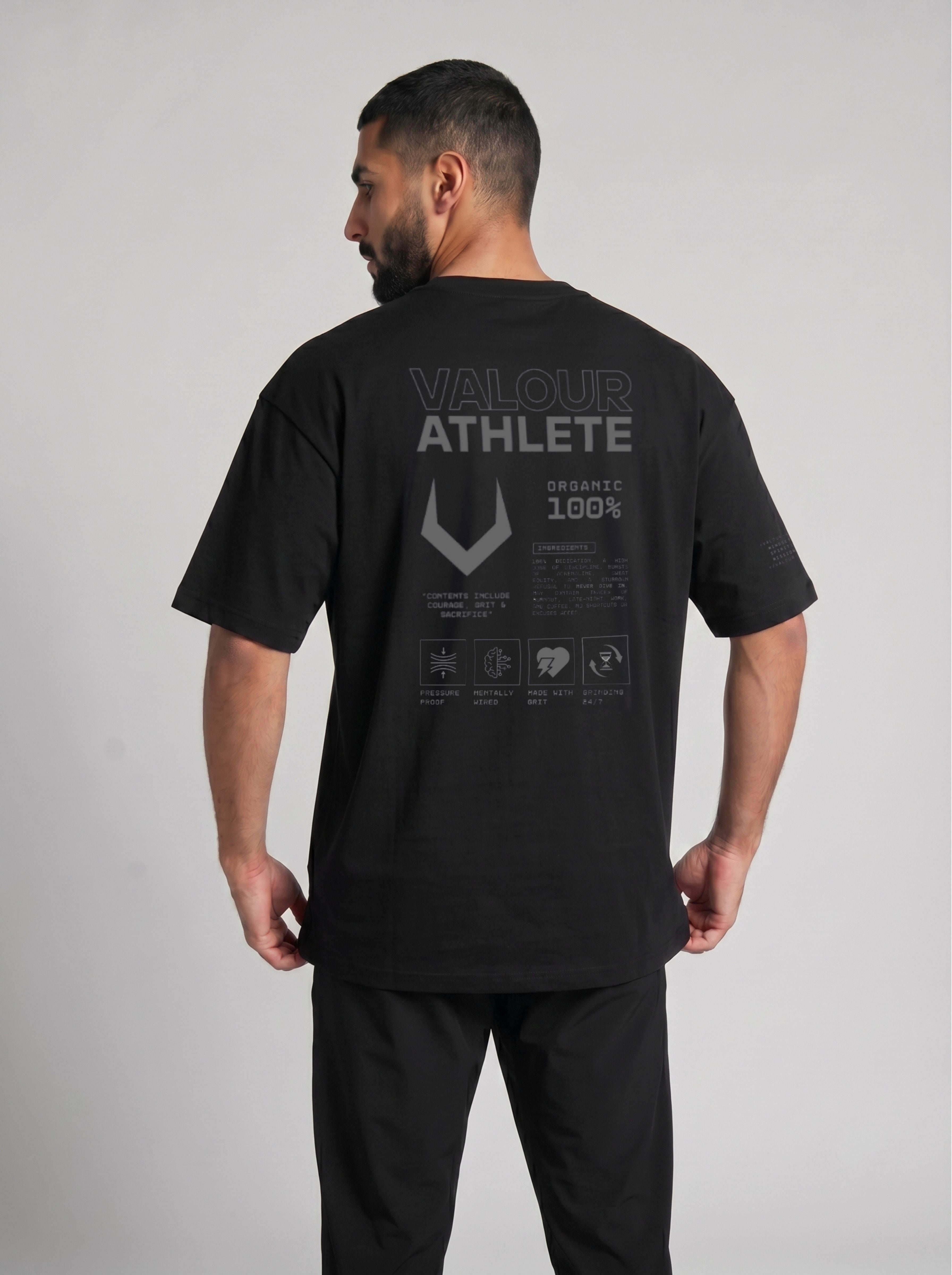 Mindset Round Neck T-Shirt - Black