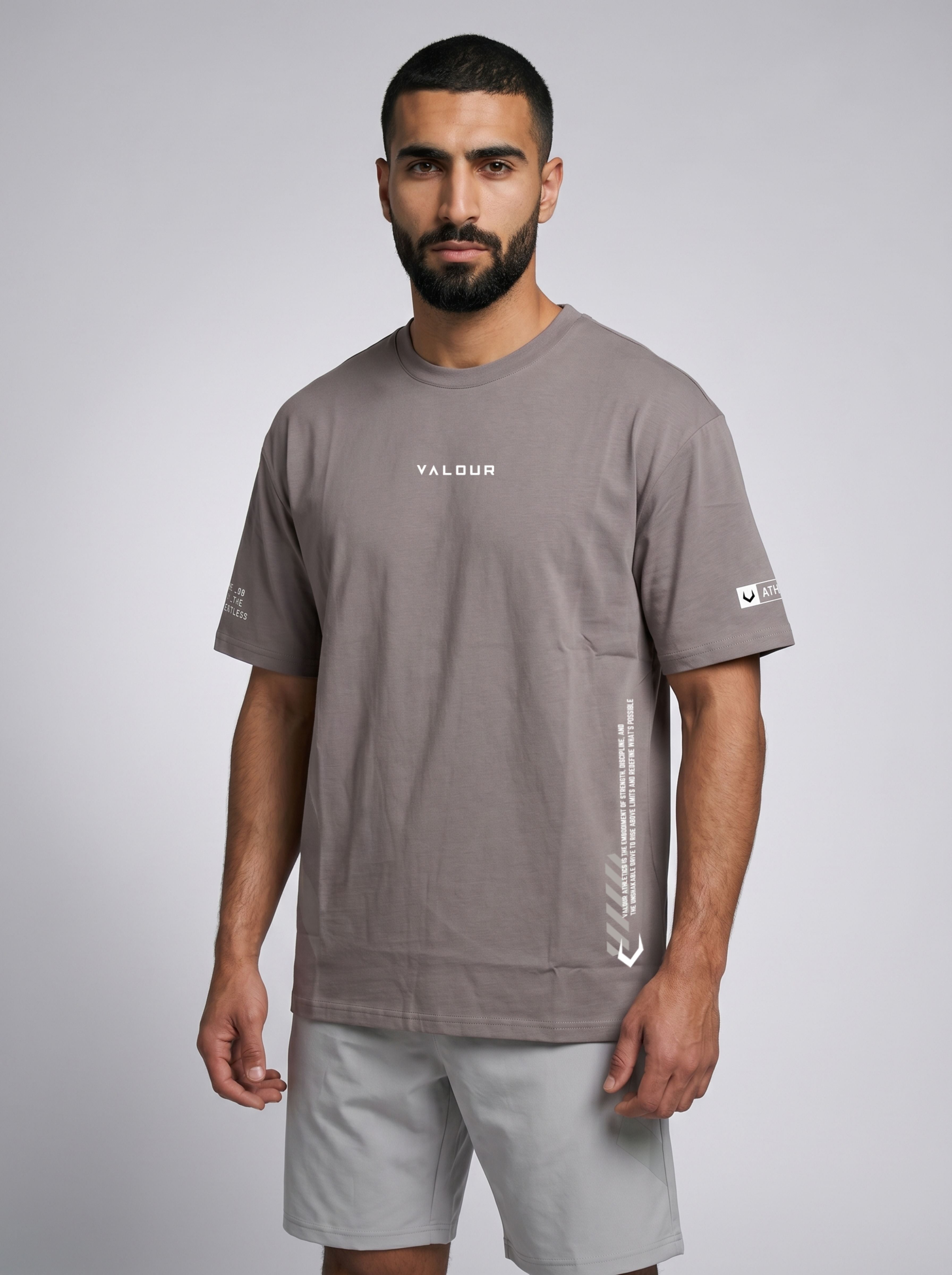 Relentless Round Neck T-Shirt - Grey
