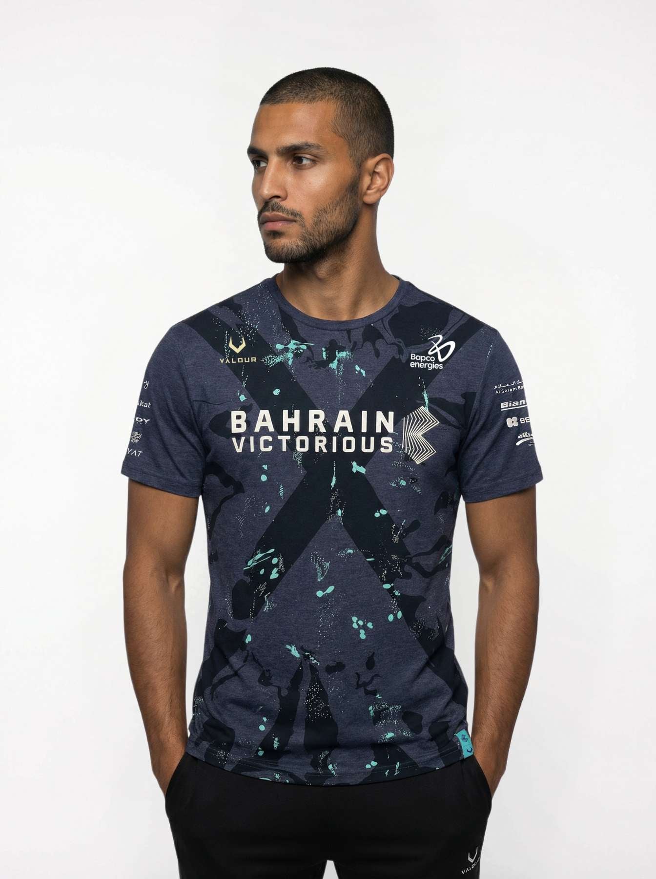 Bahrain VICTORIOUS Official 10 Year Anniversary Edition Round Neck Top - Navy