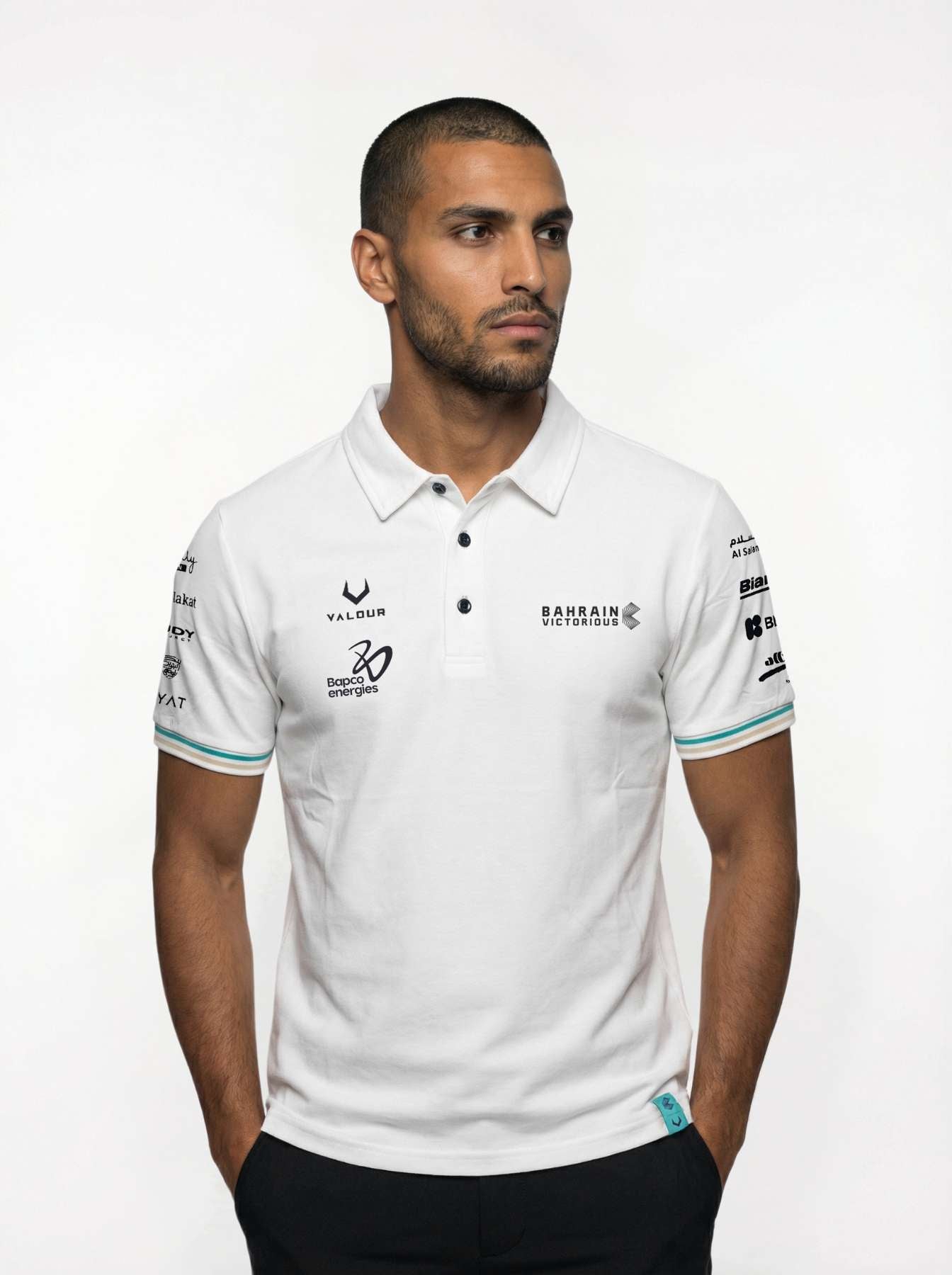 Bahrain VICTORIOUS Official 10 Year Anniversary Edition Polo  - White