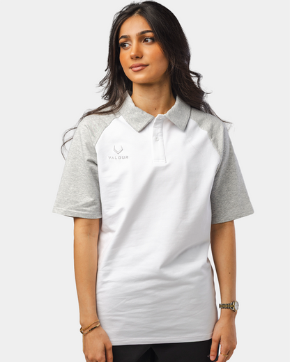 Vector Polo Top - White\Grey