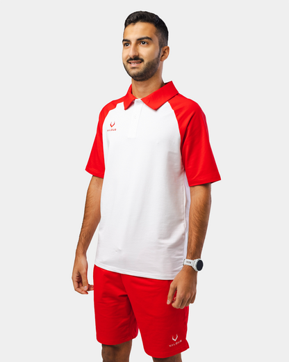 Vector Polo Top - White\Red