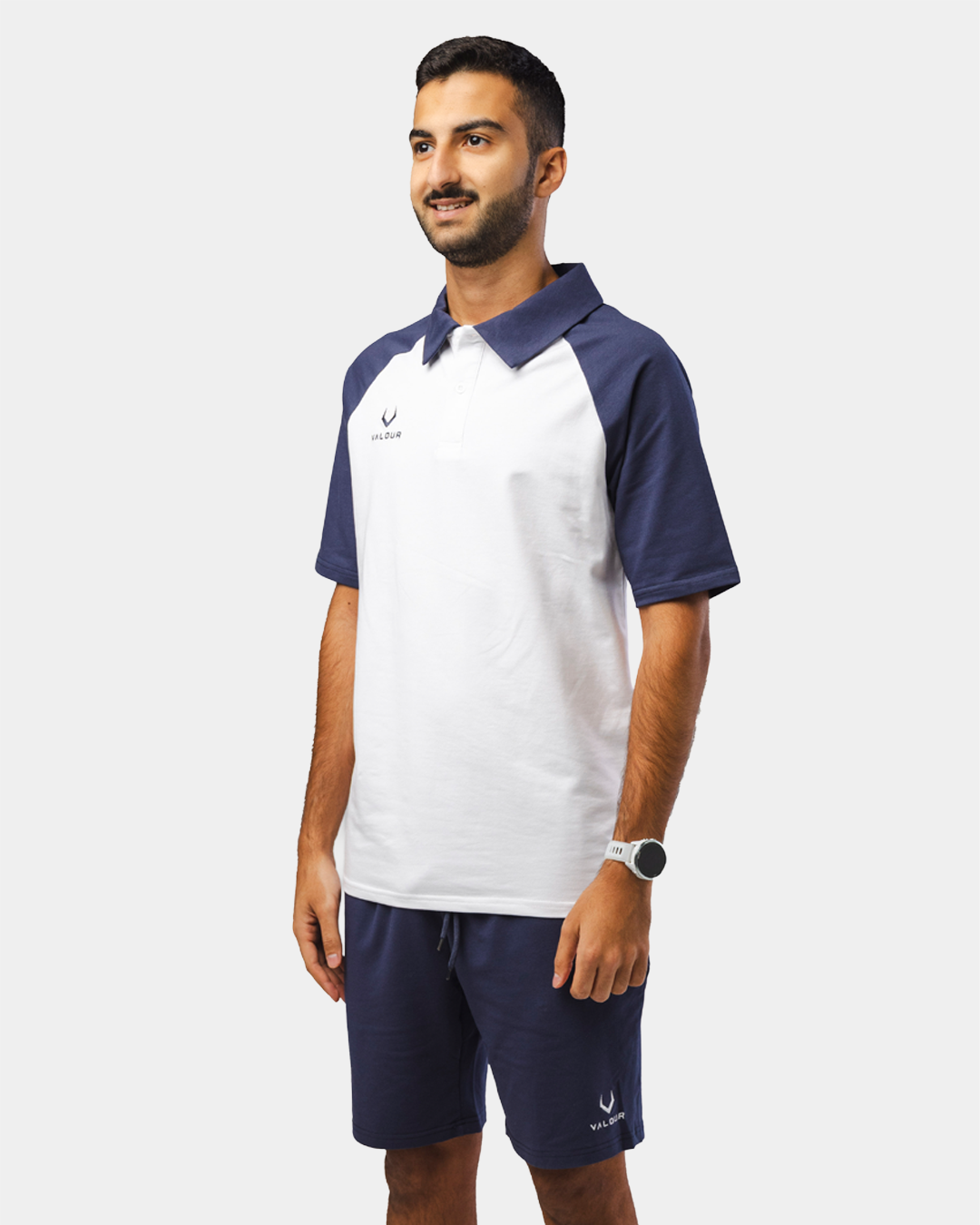 Vector Polo Top - White\Navy