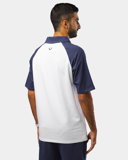 Vector Polo Top - White\Navy