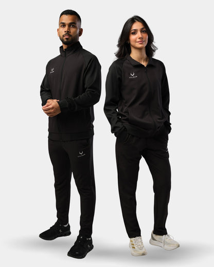 Aura Light Weight Tracksuit Set - Black