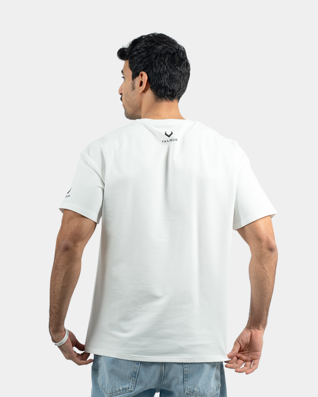 Valour Compression - Men's White Short Sleeve Top